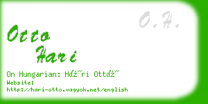 otto hari business card